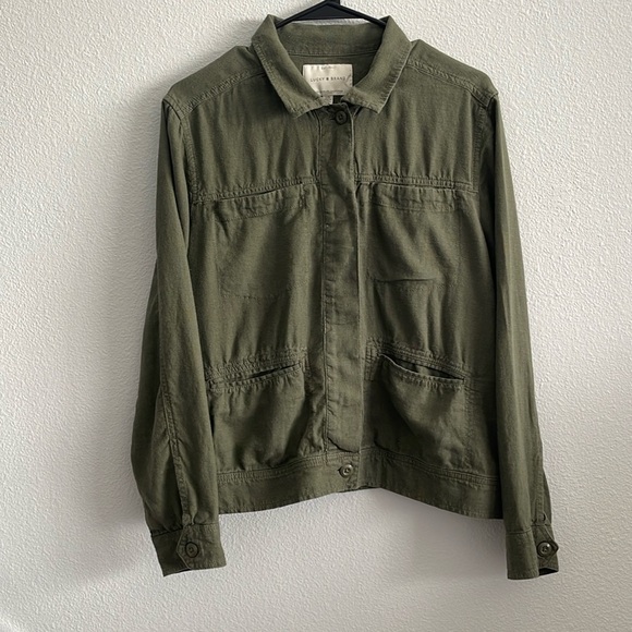 Lucky Brand Women’s Linen Blend Jacket Size Large - Picture 1 of 10